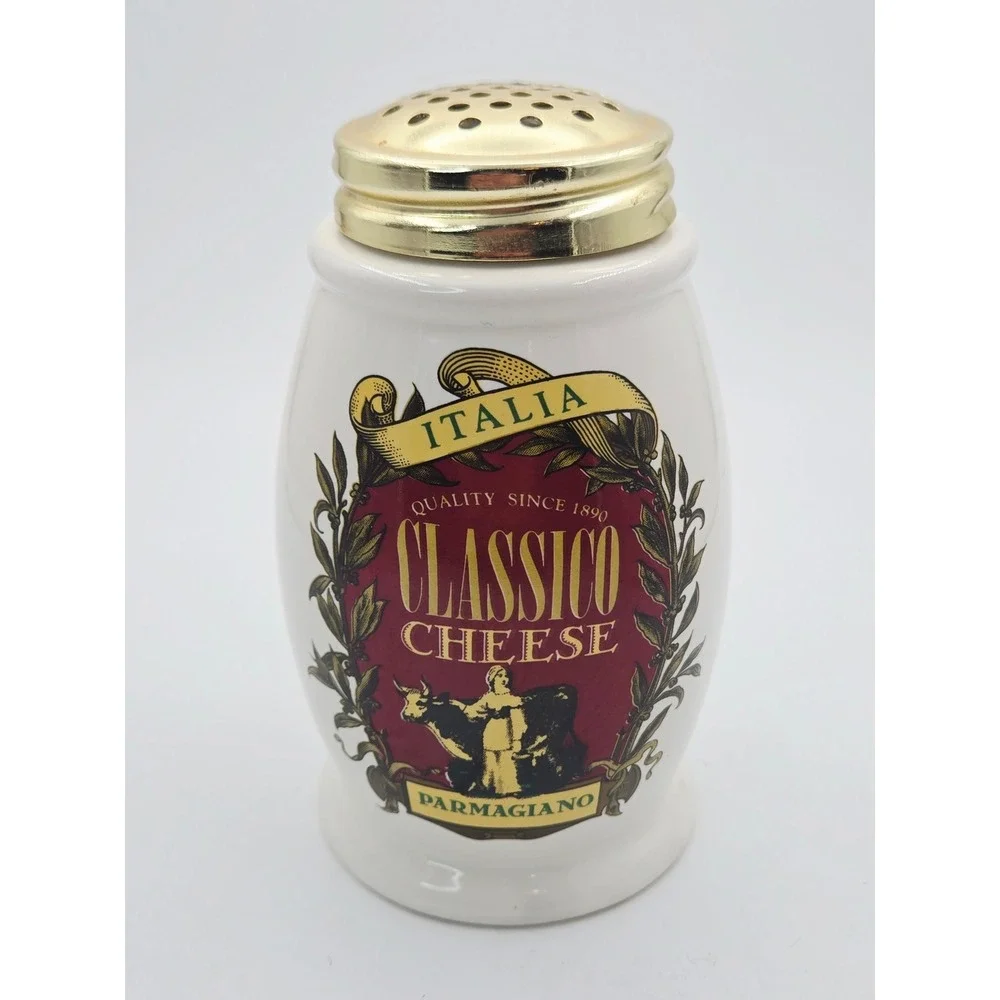 Certified International Italia Classico Parmagiano Cheese Ceramic Shaker 5 Inch